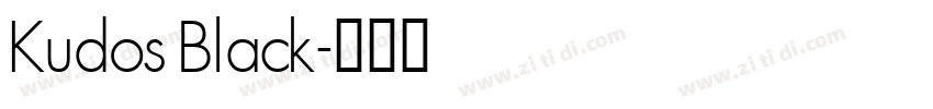 Kudos Black字体转换